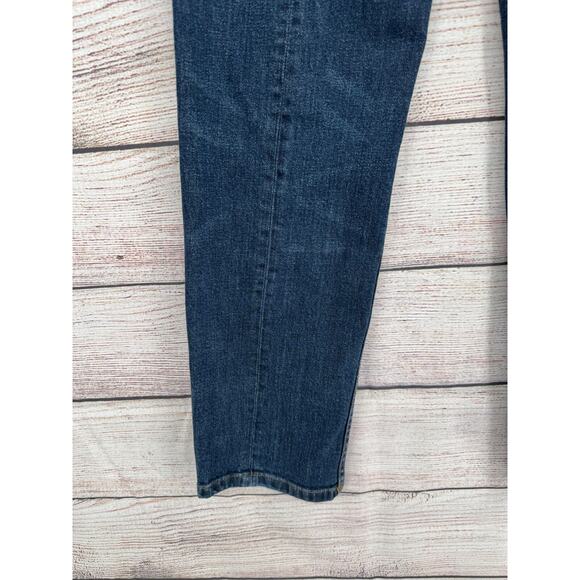 Pilcro Anthropologie Straight Leg Selvedge Mid Seam Jeans Women's 26 Blue - Picture 7 of 14